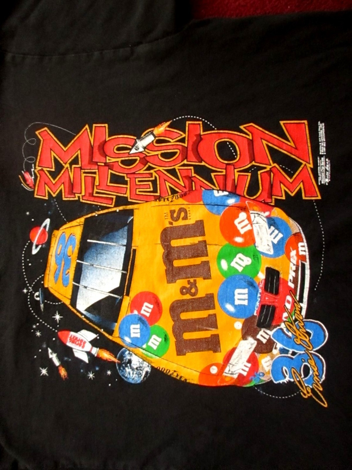 True Vintage Women’s T-shirt XS S Winston Cup 1990s Ernie Irvin #36 M&M’s 1998