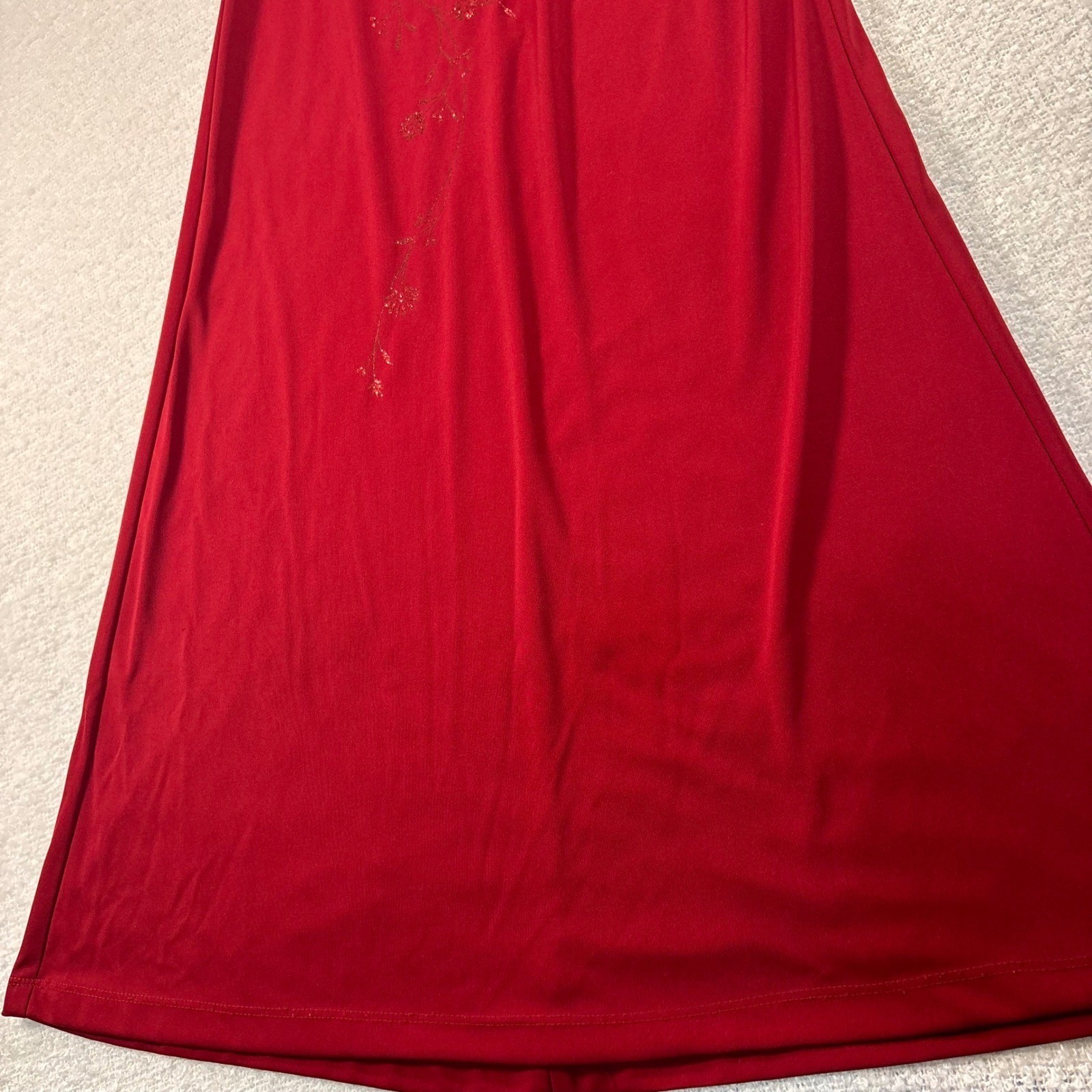 vintage 90s rampage classy wine red glitter floral elegant maxi prom dress y2k