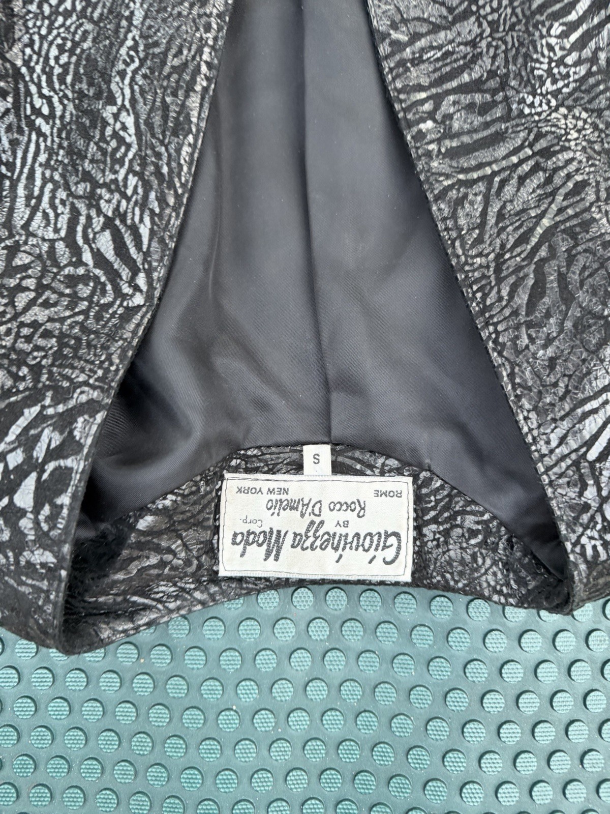 Vintage 80s Giovinezza Moda Rocco D’Amelio 3 Piece Set Jacket Skirt Size Small