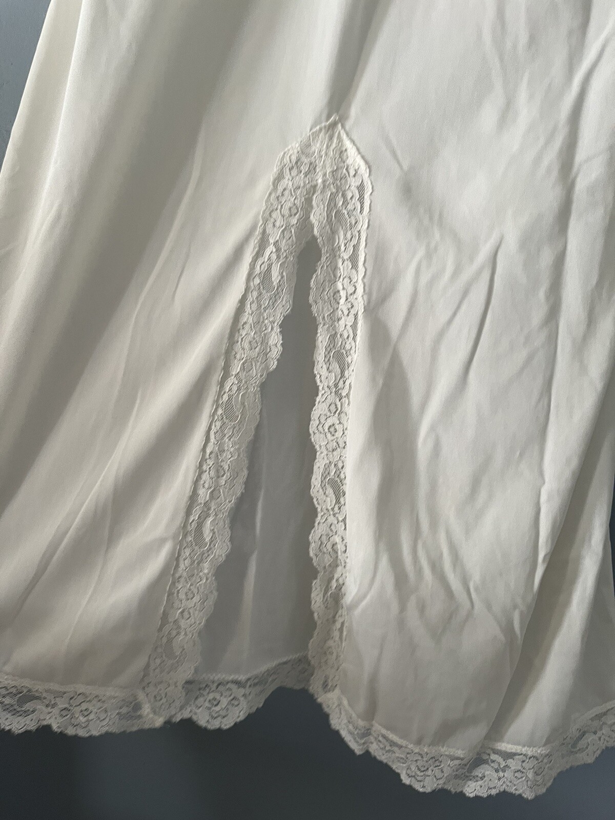 Vintage Gaymode Full Length Slip or Nightgown Delicate Lace Trim 34/12