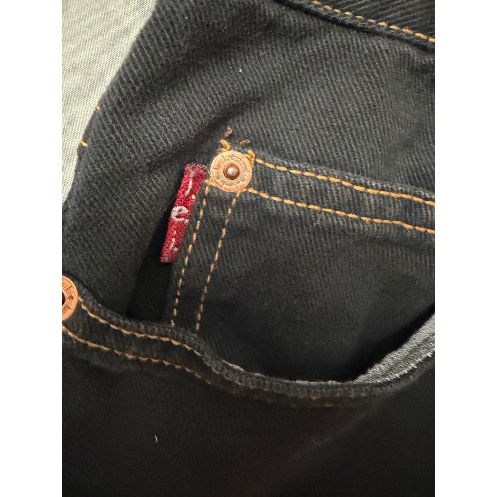 Vintage LEI High Waisted Black Denim Button Fly Shorts Size 9 Made USA Y2K 90s