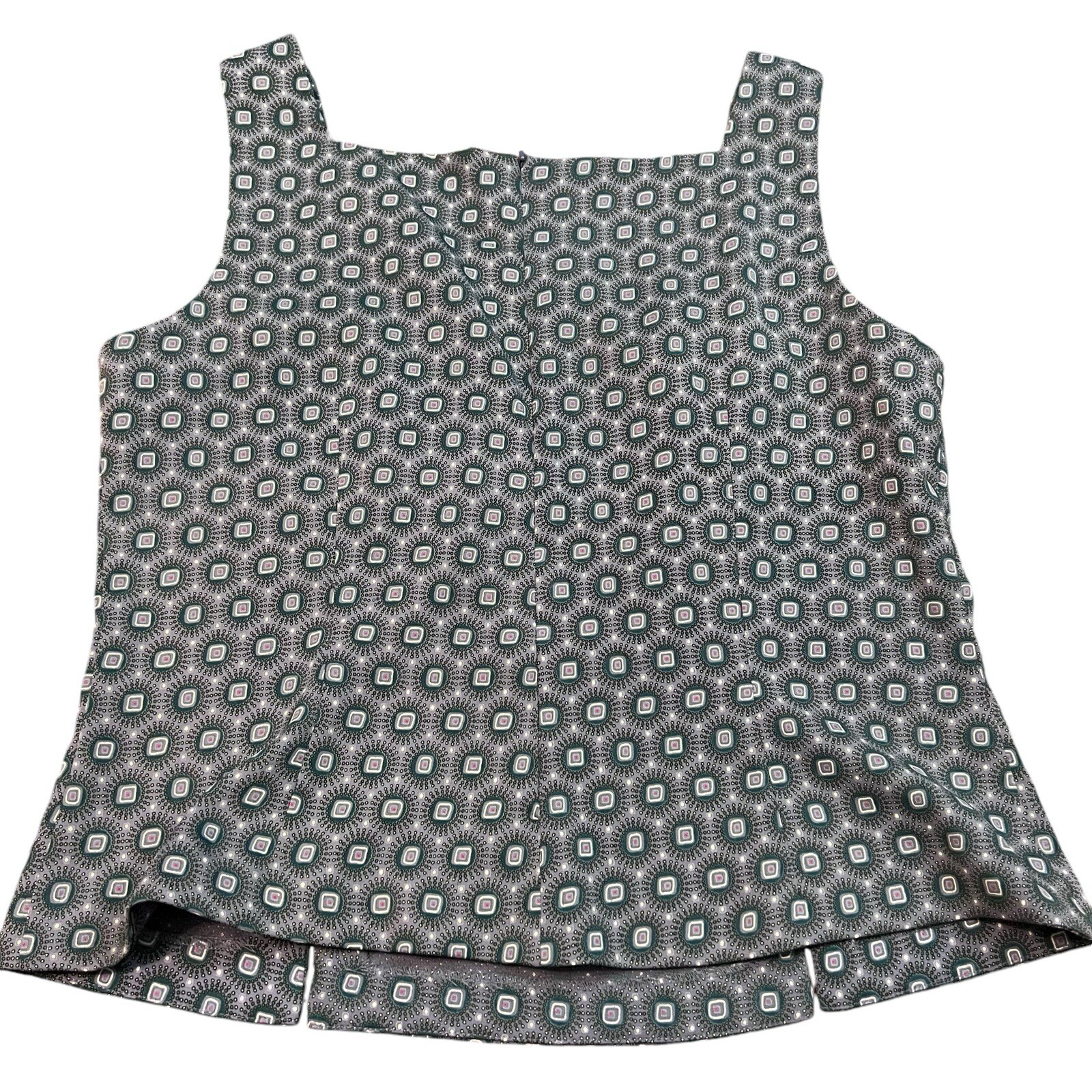 Audris Vintage 90s Jewel Print Two Piece Set Size 16 Top and Skirt