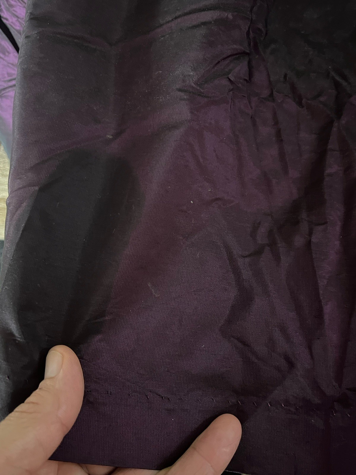 Vintage Union Made Alfred Angelo Dream Maker Purple Velvet & Nylon Dress 11/12