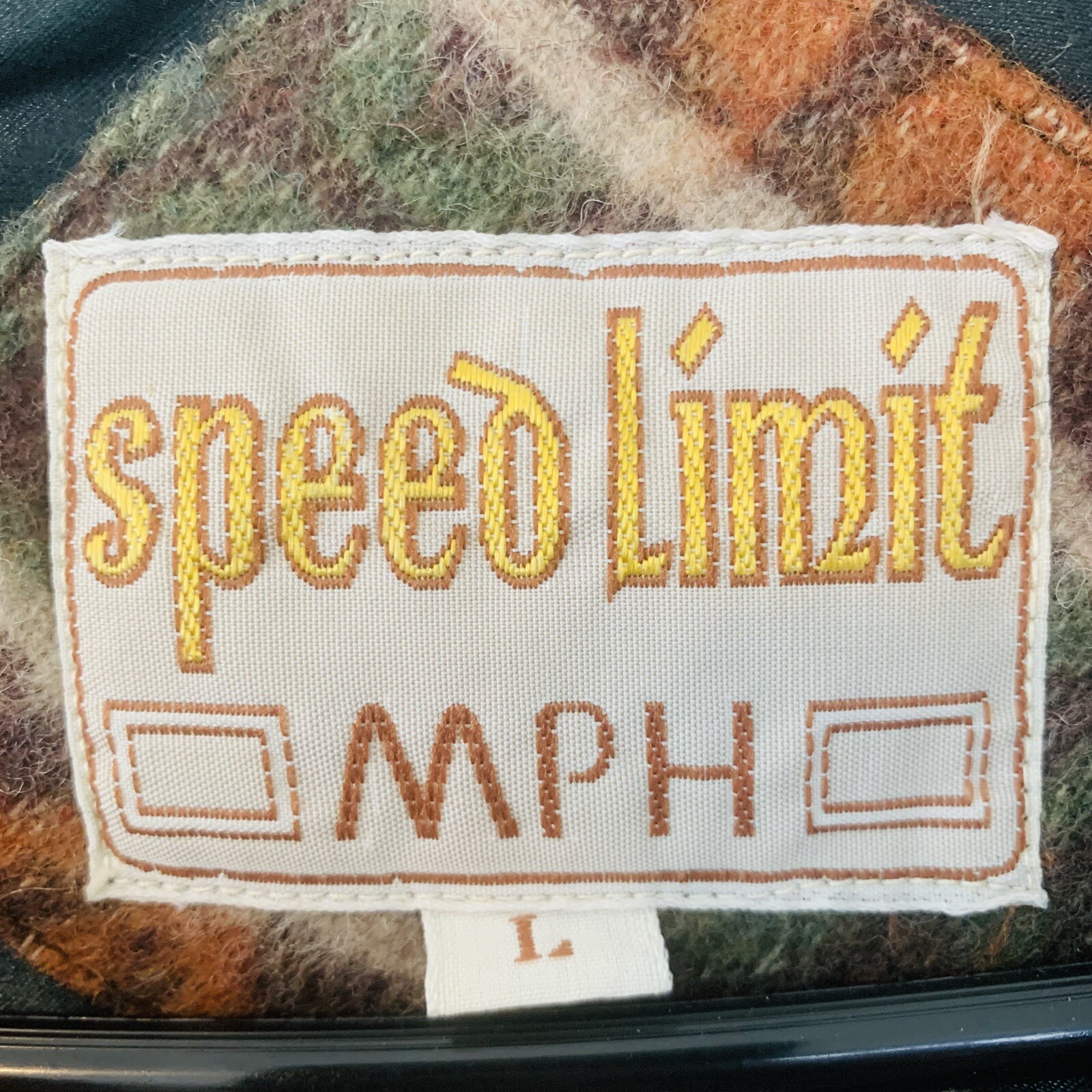 Vtg Speed Limit MPH Women’s Vest Sz L Wool Blend Quilted Lined Southwest Desert