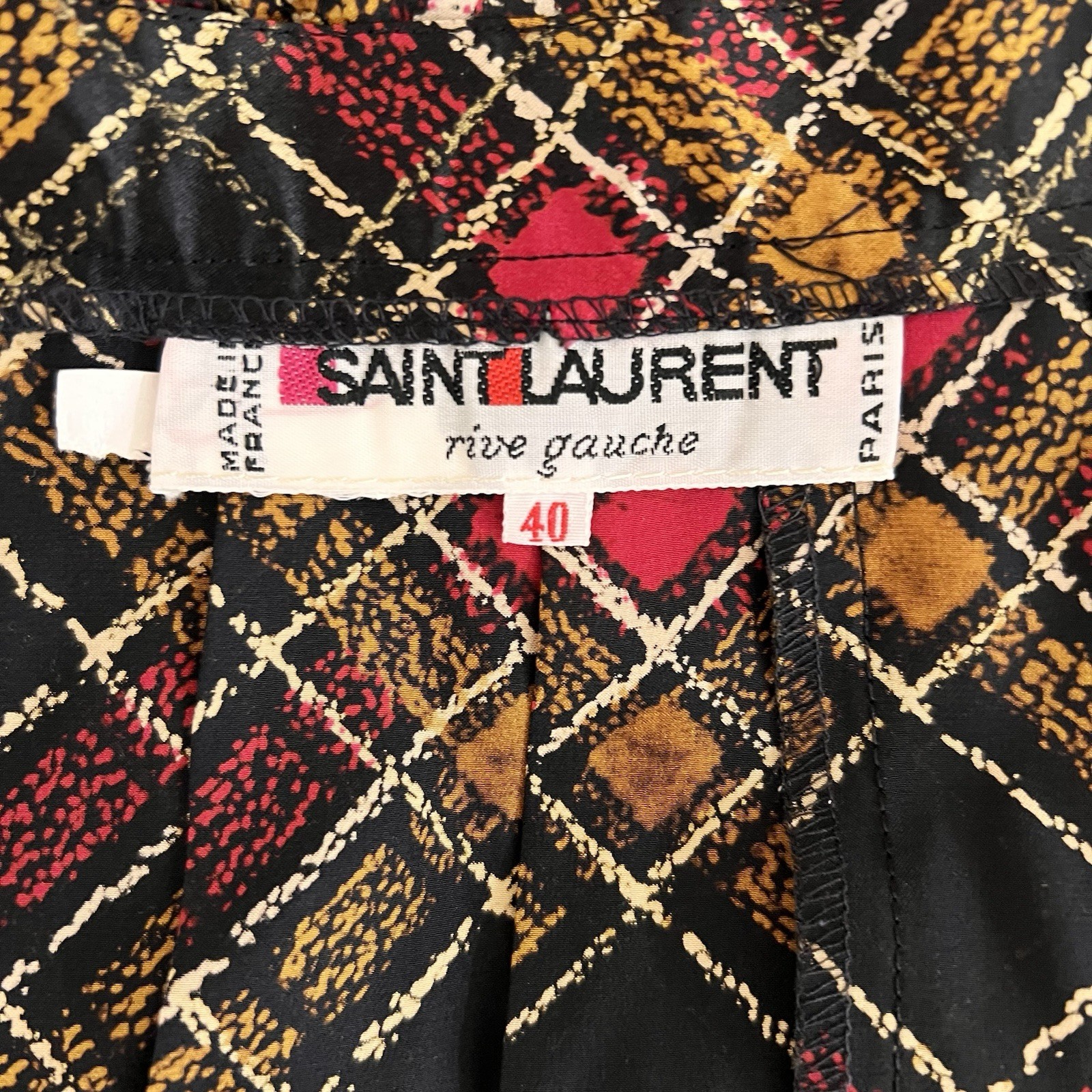 Vintage 26” Yves Saint Laurent Rive Gauche Skirt Runway Luxe Designer French