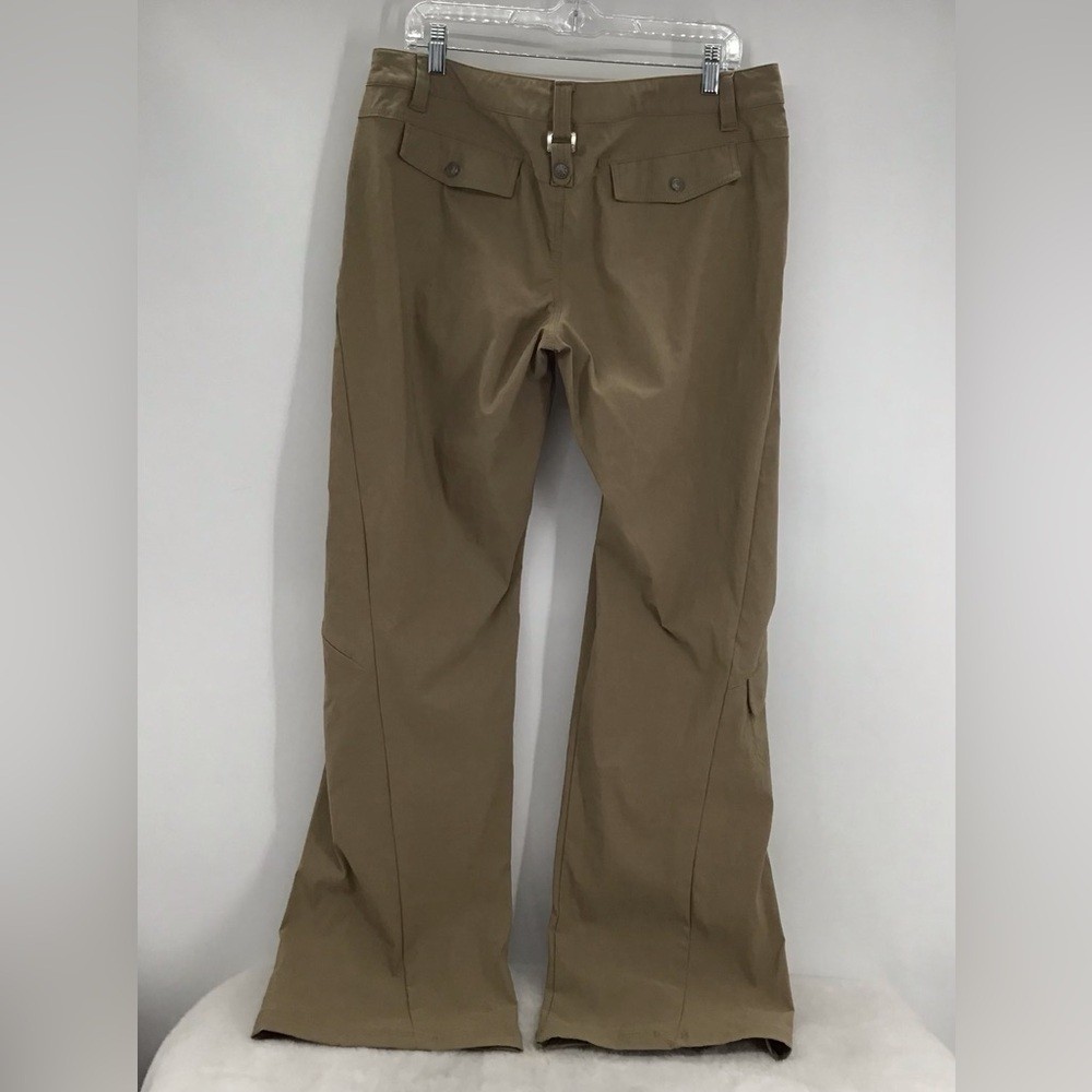 Athleta Women’s Nylon Cargo Pants Hiking Outdoor Casual Khaki Mid-Rise Size 14T