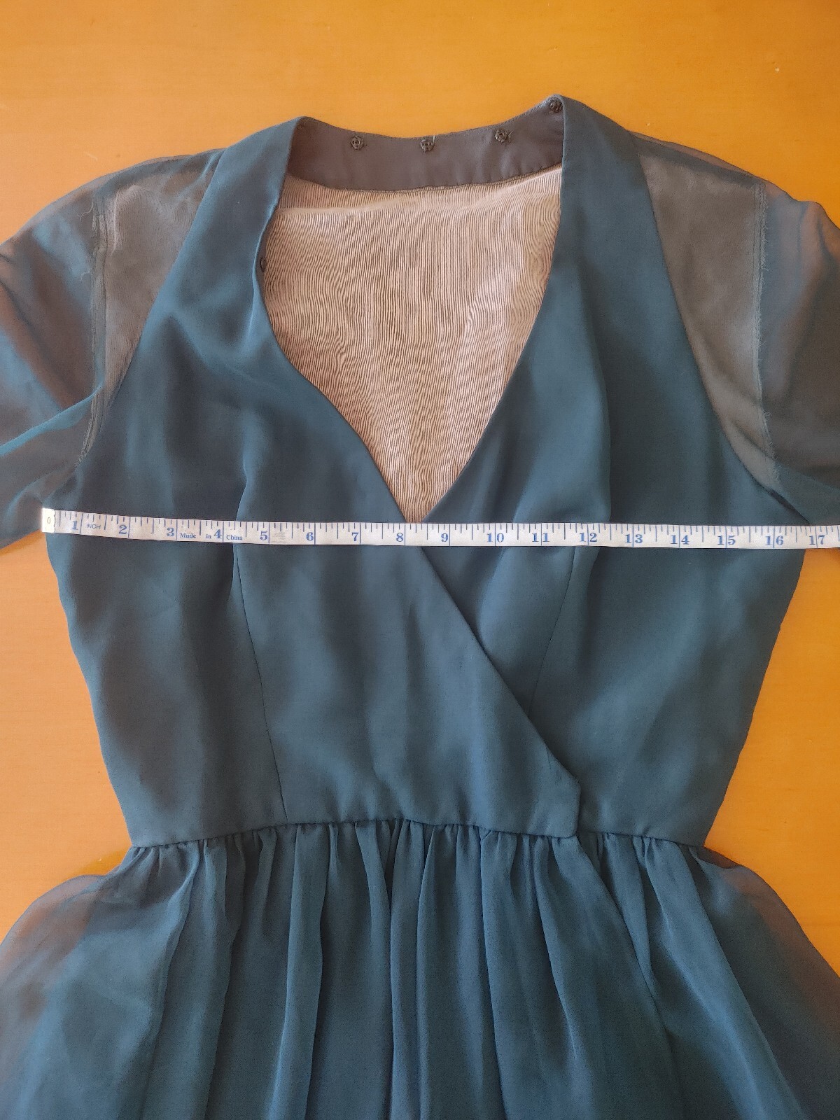 1960’s Vintage Kiki Hart New York Cocktail Dress In Dark Emerald Green Size XS/S