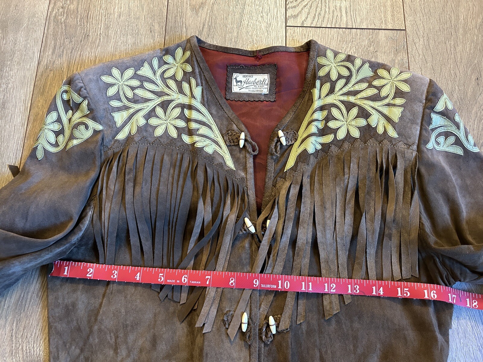 Gorgeous Vintage „Cuera Tamaulipeca” Custom Art Mexican Leather Fringe Jacket