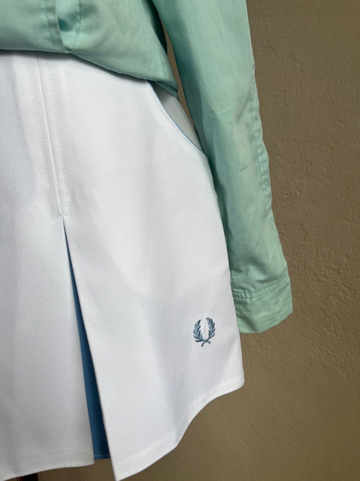 NWOT 80s Vintage Fred Perry Tennis Skirt White Made in England 14