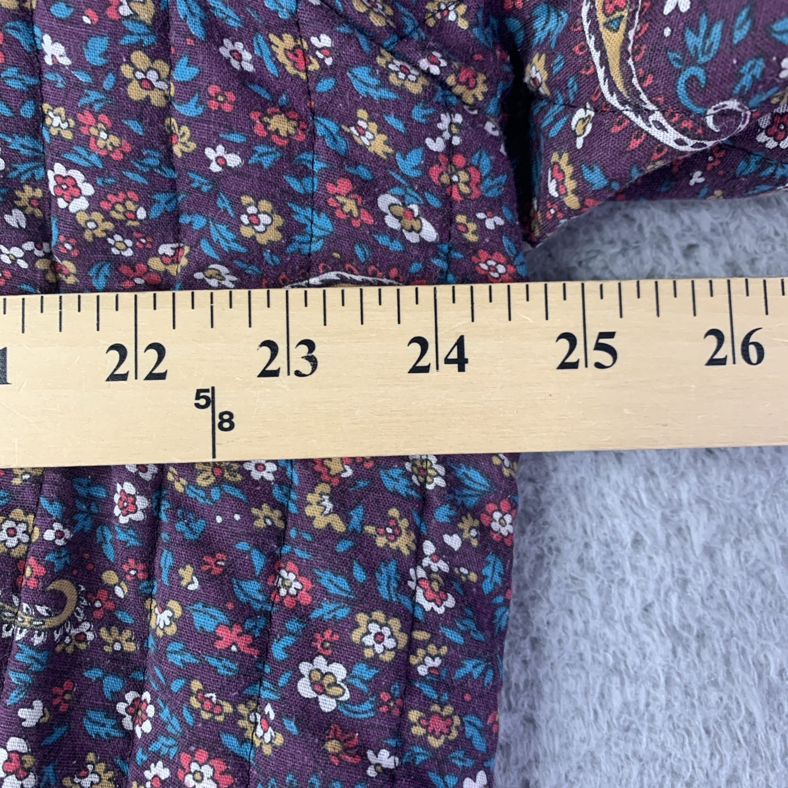 Vintage 1960’s Toni Woods New York Paisley Inspired Quiltded Jacket 42