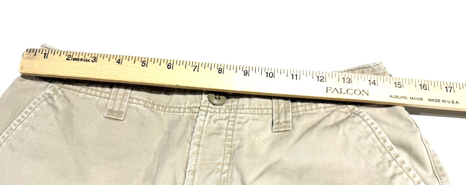 Abercrombie And Fitch Mini Shorts Khaki Cargo Woman 6 Grunge Y2K Preppy Vintage