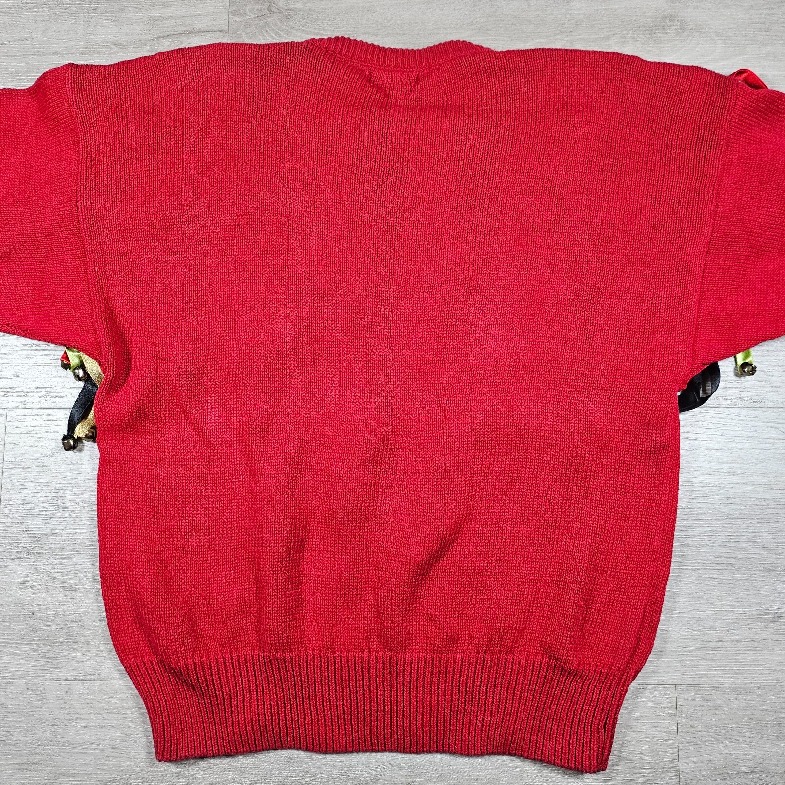 Ugly Christmas Sweater Bonnie and Bill Jingle Sweater Womens M Red Vintage 1985
