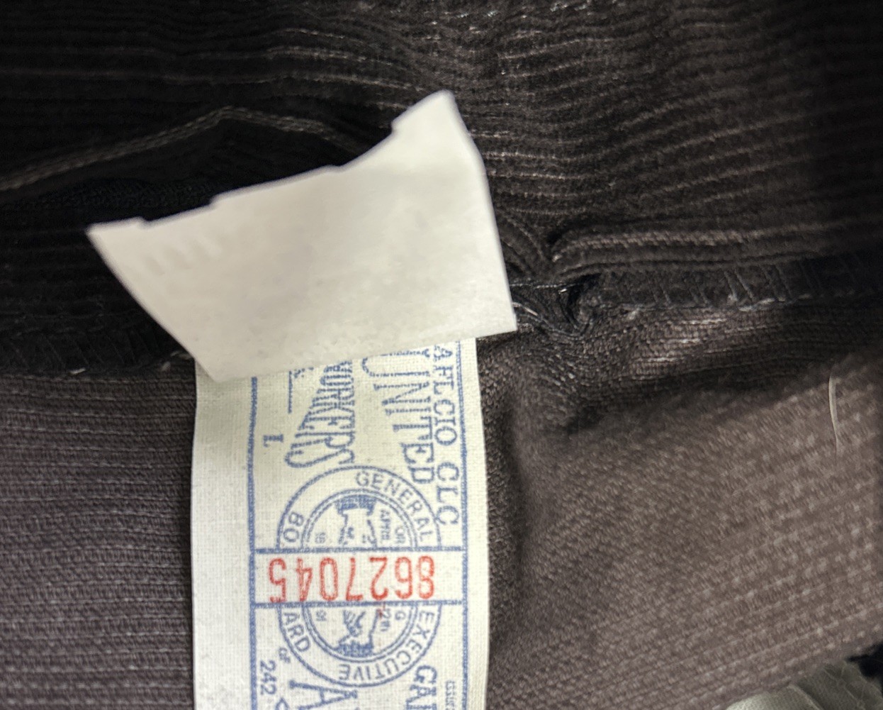 Vintage USA Deadstock Lee Corduroy Pants Misses 16 Union Made Brown New Cowgirl