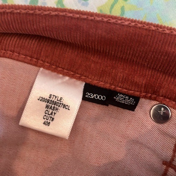 Veronica Beard | Carly Kick Flare Rust Brown Western Bootcut Corduroy Pant Sz 23