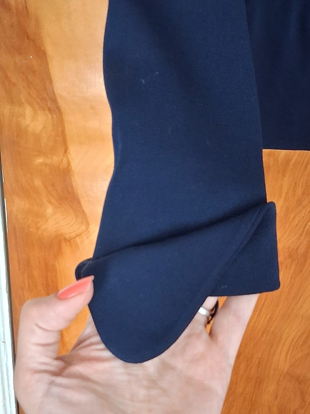 Vintage 40s–50s Navy Blue Wool Jacket – Women’s S/M Petite Excellent Condition