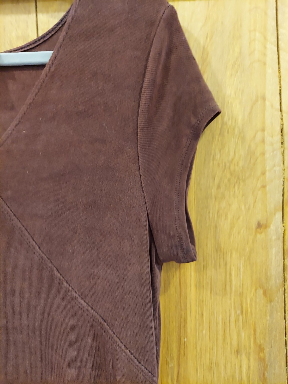 Vintage 90’s Choice Brown V-Neck Short Sleeve Dress Sz M perfect Office/Date