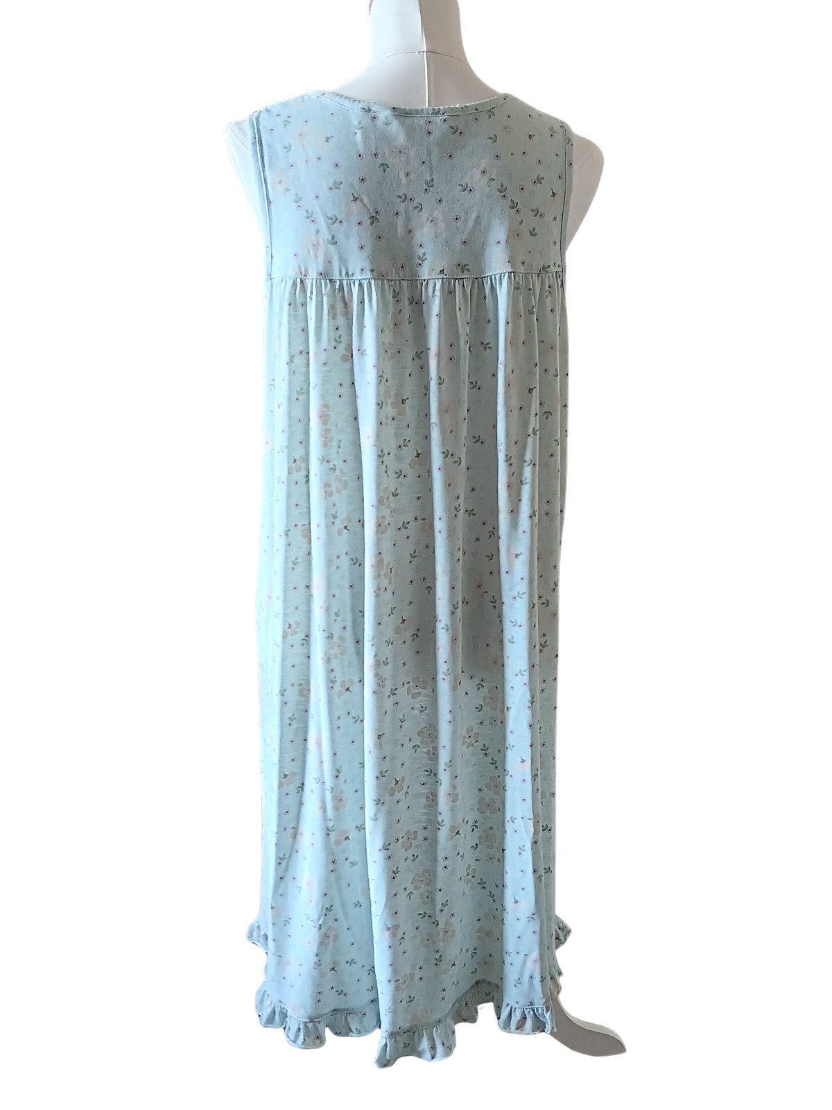Vintage 90s Vanity Fair Floral Print Nightgown Dress Cottagecore Coquette