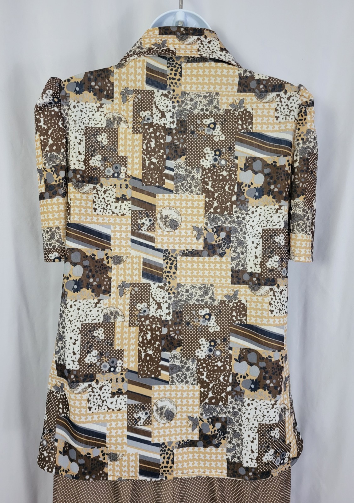 Vintage 2 Pc Top & Pants Set in Brown/Grey/White Size XS Maternity?