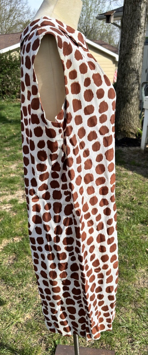 VTG 60s Mod Shift Mini dress Sz L Retro Go Go Mod Cay Artley 40x38x48″