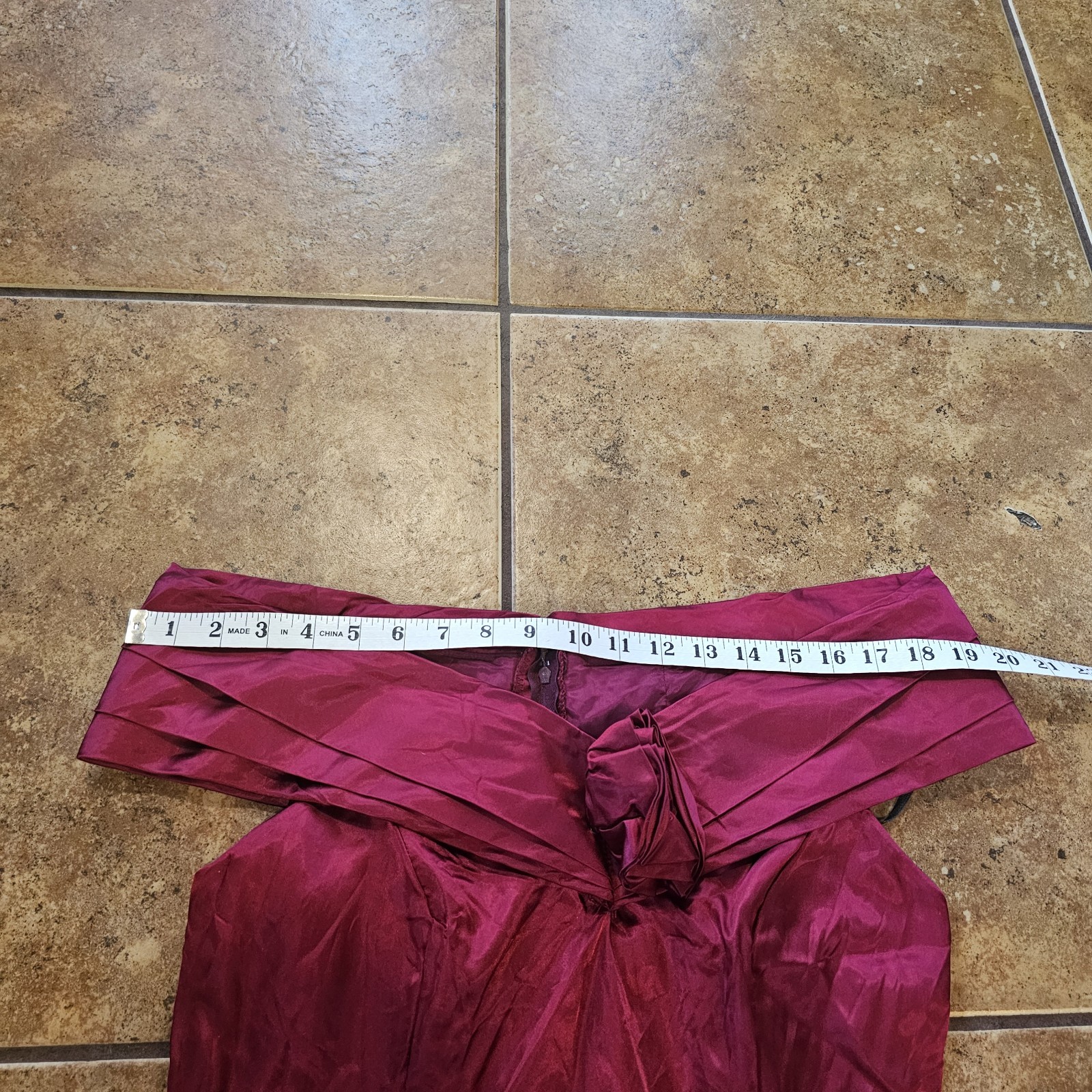 Vintage 80s Midi Dress L.A. Glow Red Acetate Size 9/10