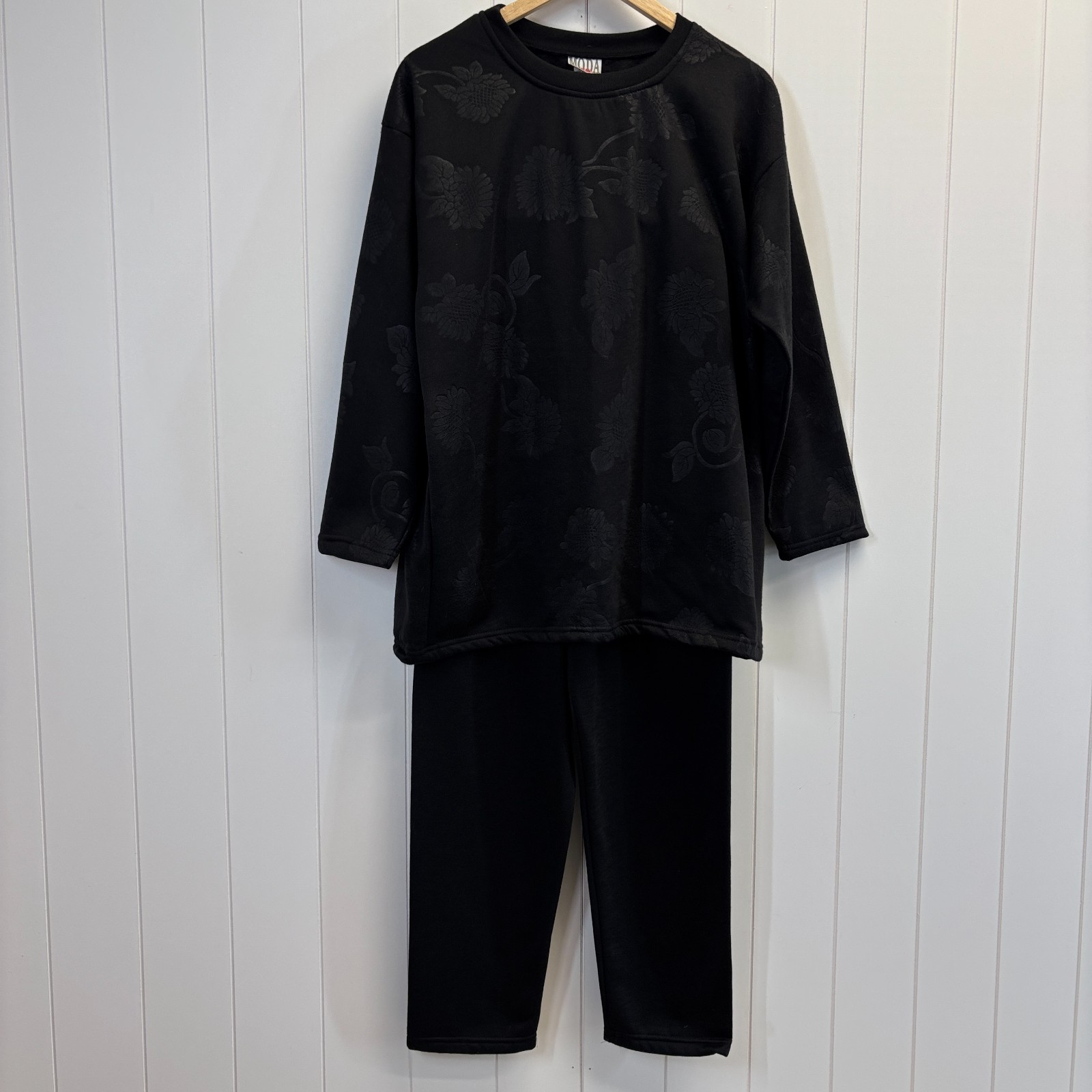 Vintage Moda Bazaar California Womens Floral Grandma Track Suit Size L Comfy