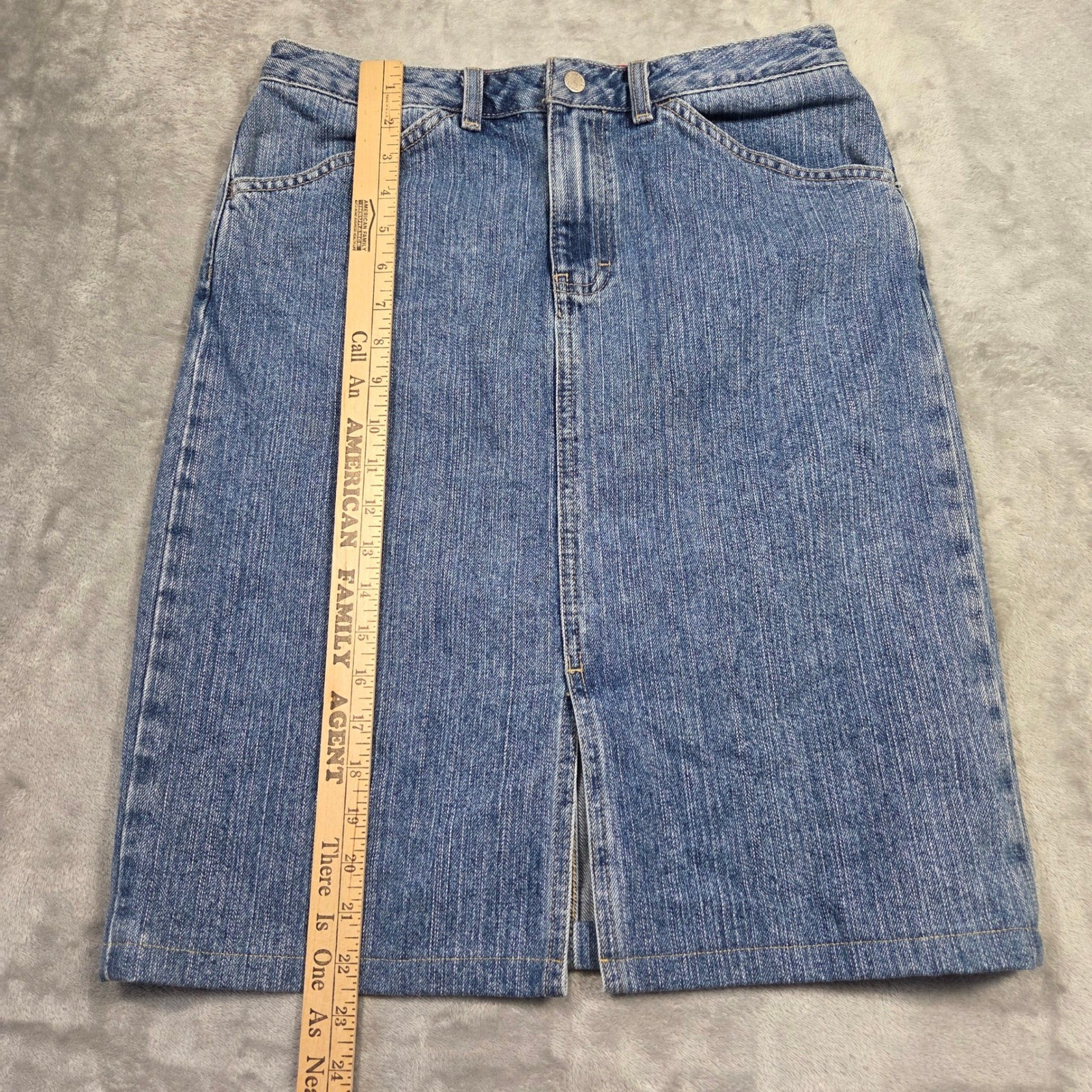 Tommy Hilfiger Vintage 90s Denim Y2k Skirt Retro 2000s Bratz Hiphop Womens 6
