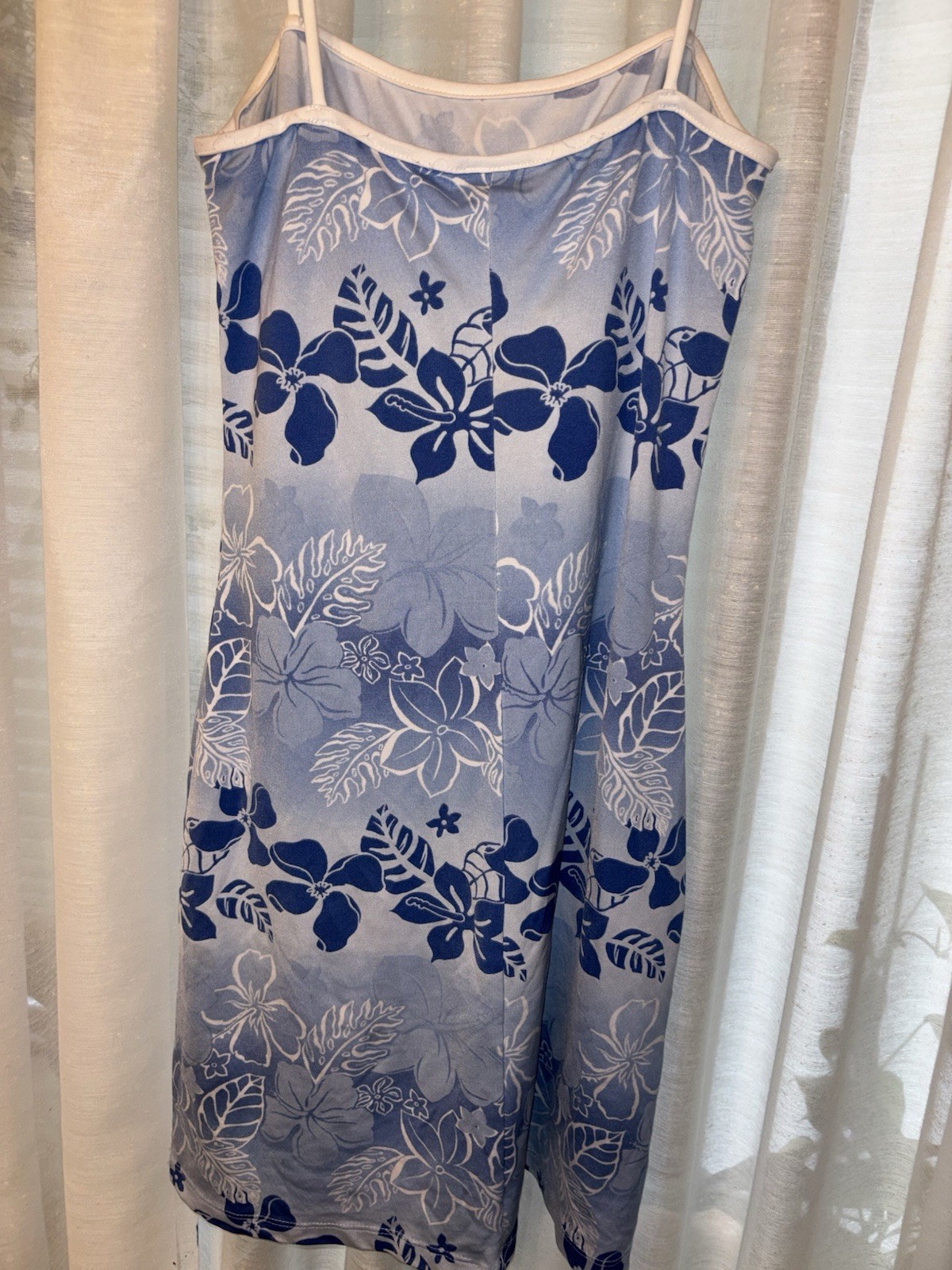 2 Vintage Taboo Brand Dresses One WAVY blue And One Cram With Pinkish Flowers
