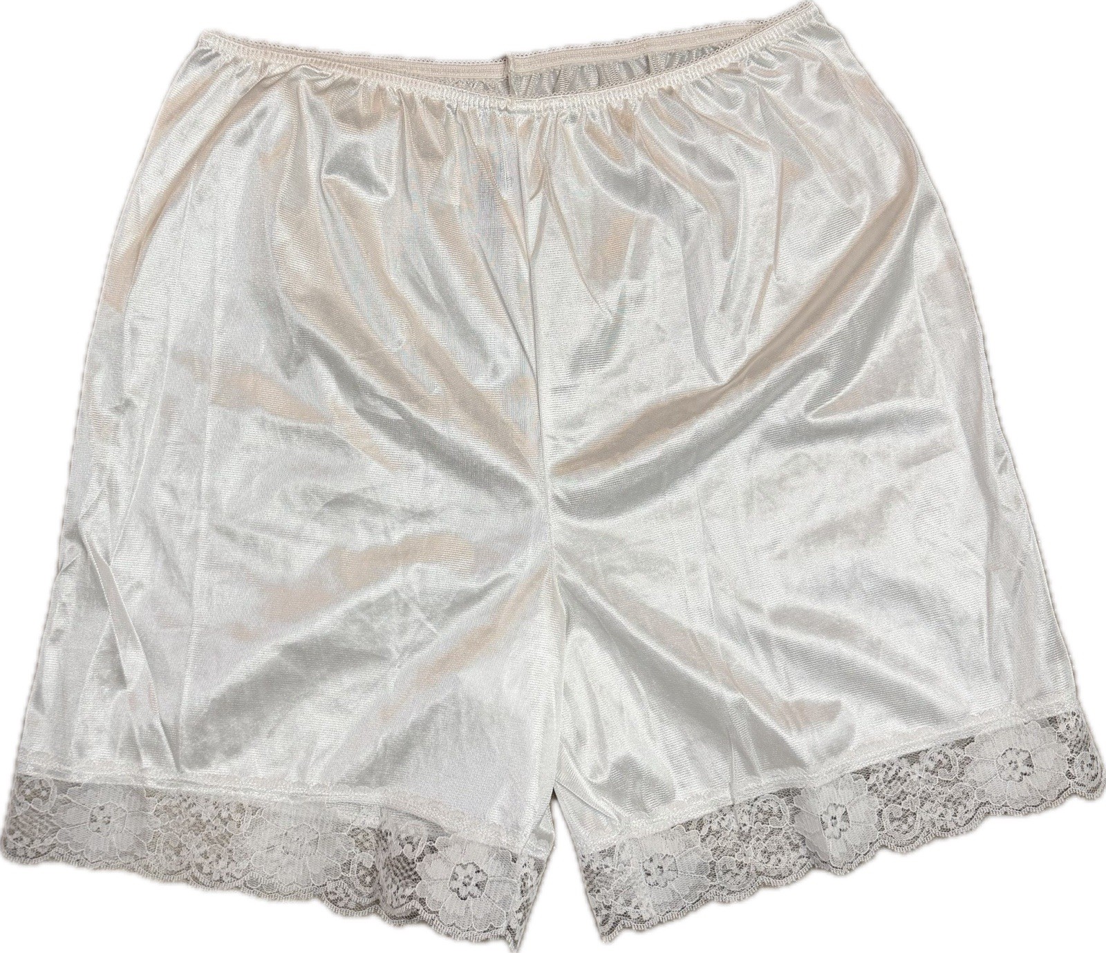 Vintage Metropolitan Nylon Lace Lingerie Bottoms – XL Nightwear Shorts Bloomers