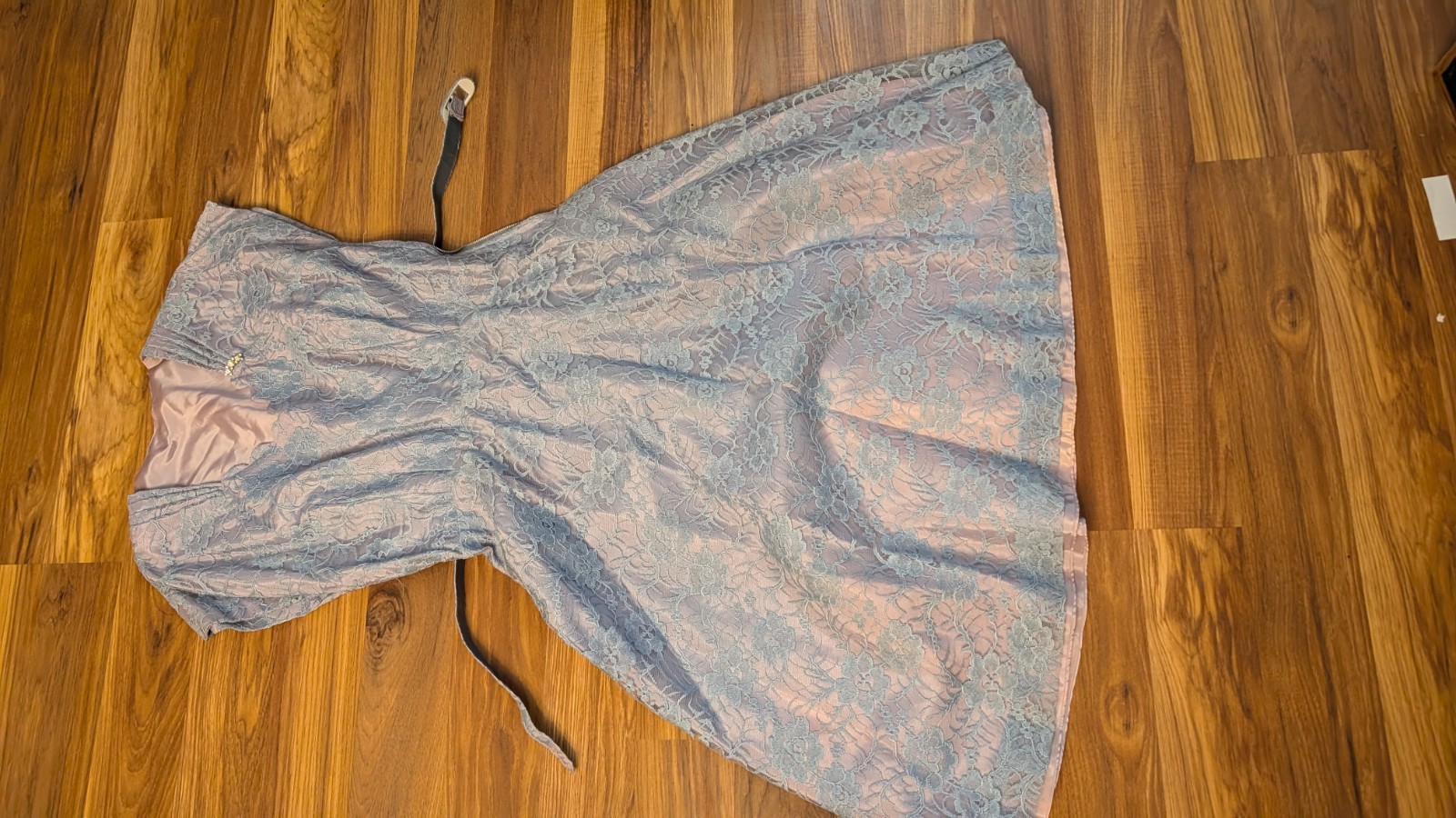 Vintage 50s Taffeta Dress Lace Overlay & Bolero