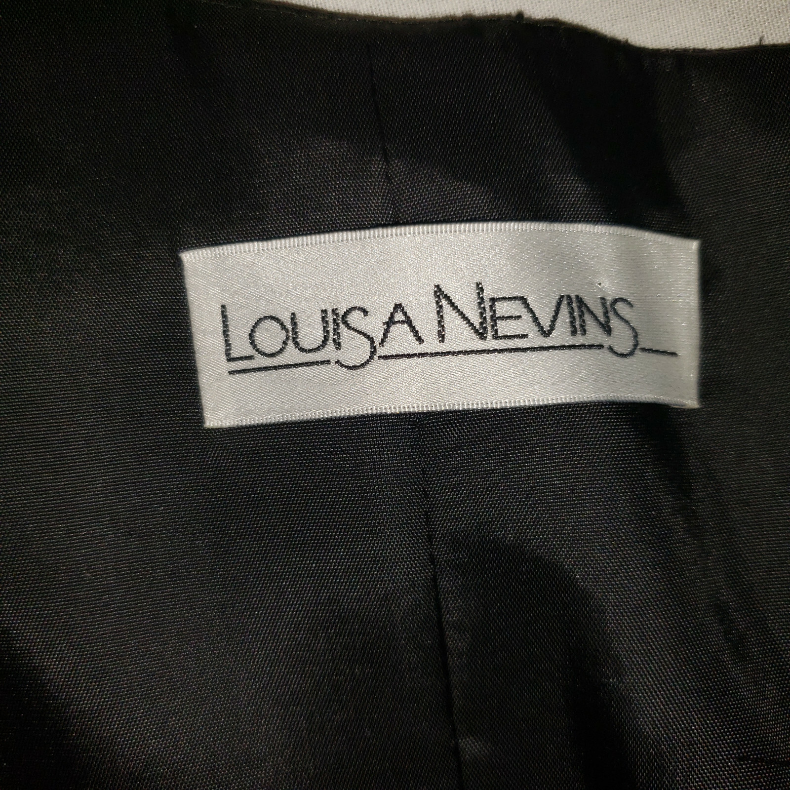 Vintage Louisa Nevins Strapless Cocktail Black Dress Ruffled Hip Free Ship SZ 4