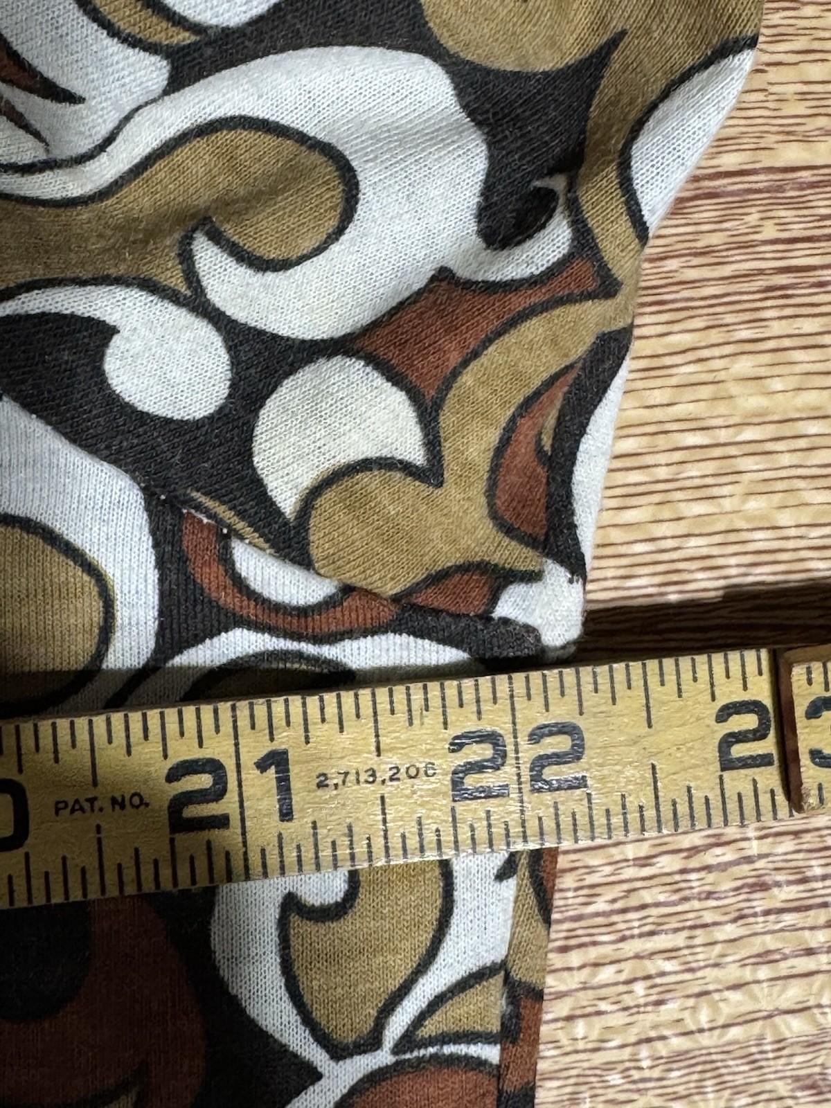 Vtg Contour Knit National Shirt Shops Brown and Black Paisley Shirt Women’s L