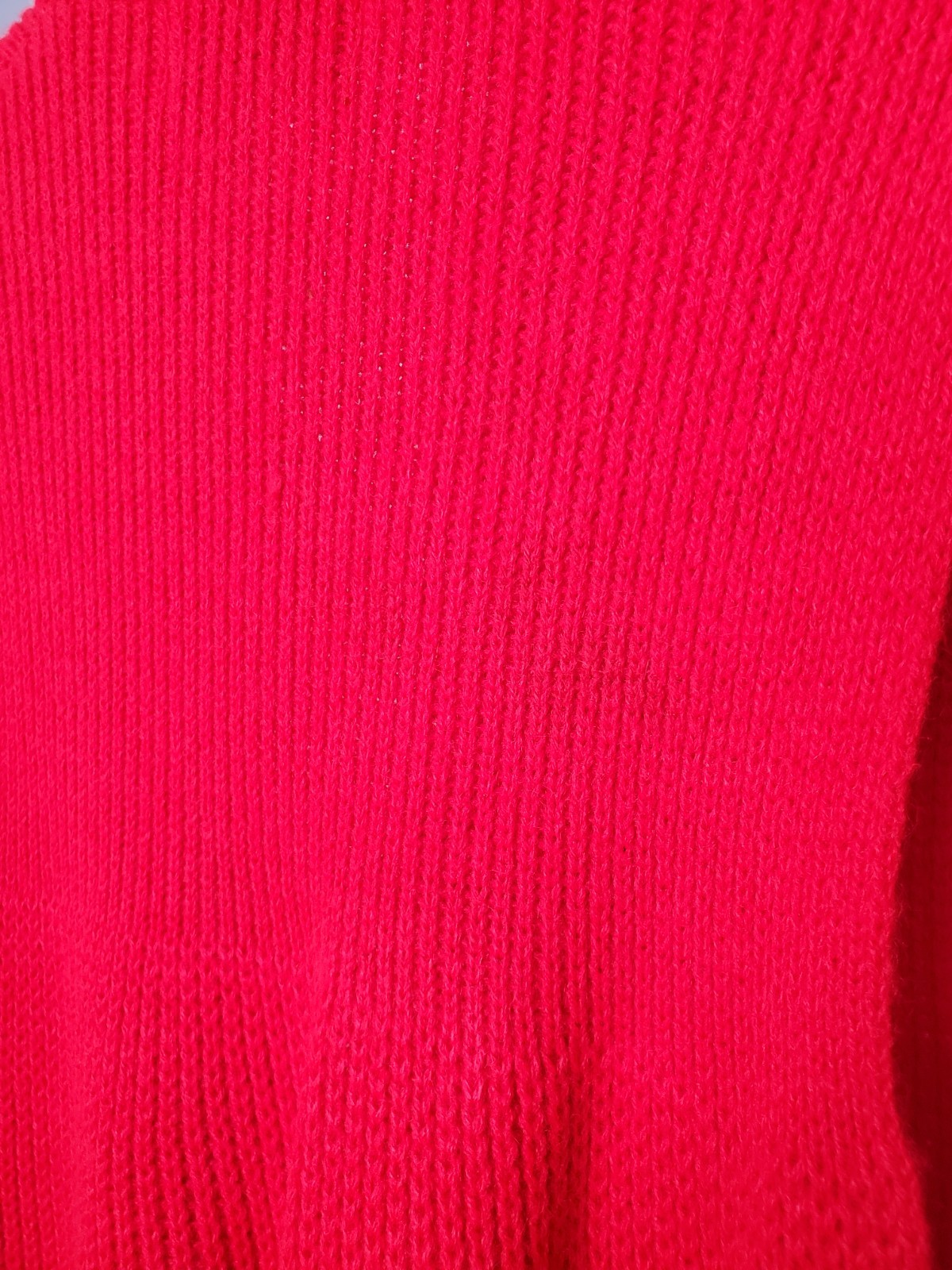VTG 60s 70s Lana Lee Red Orlon Acrylic Sweater Vest Cardigan ILGWU Union Made S