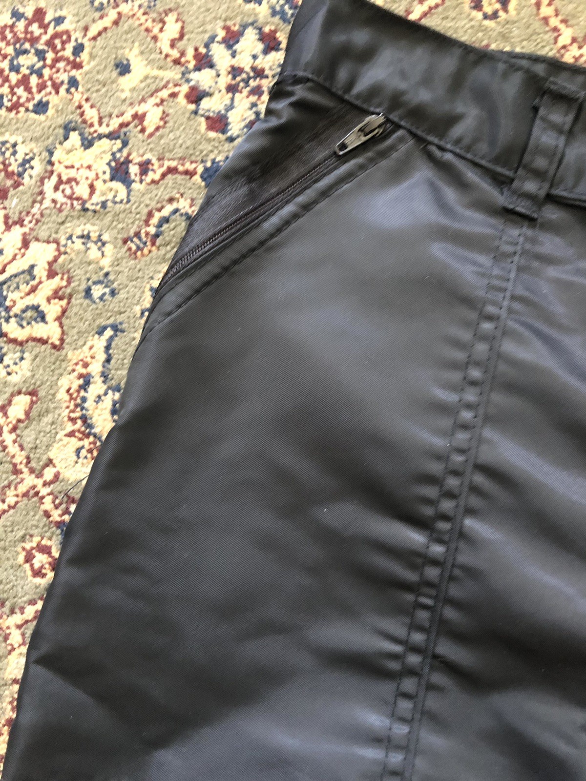 Iconic 80’s Black Parachute Pants Cargo, 6 Pockets
