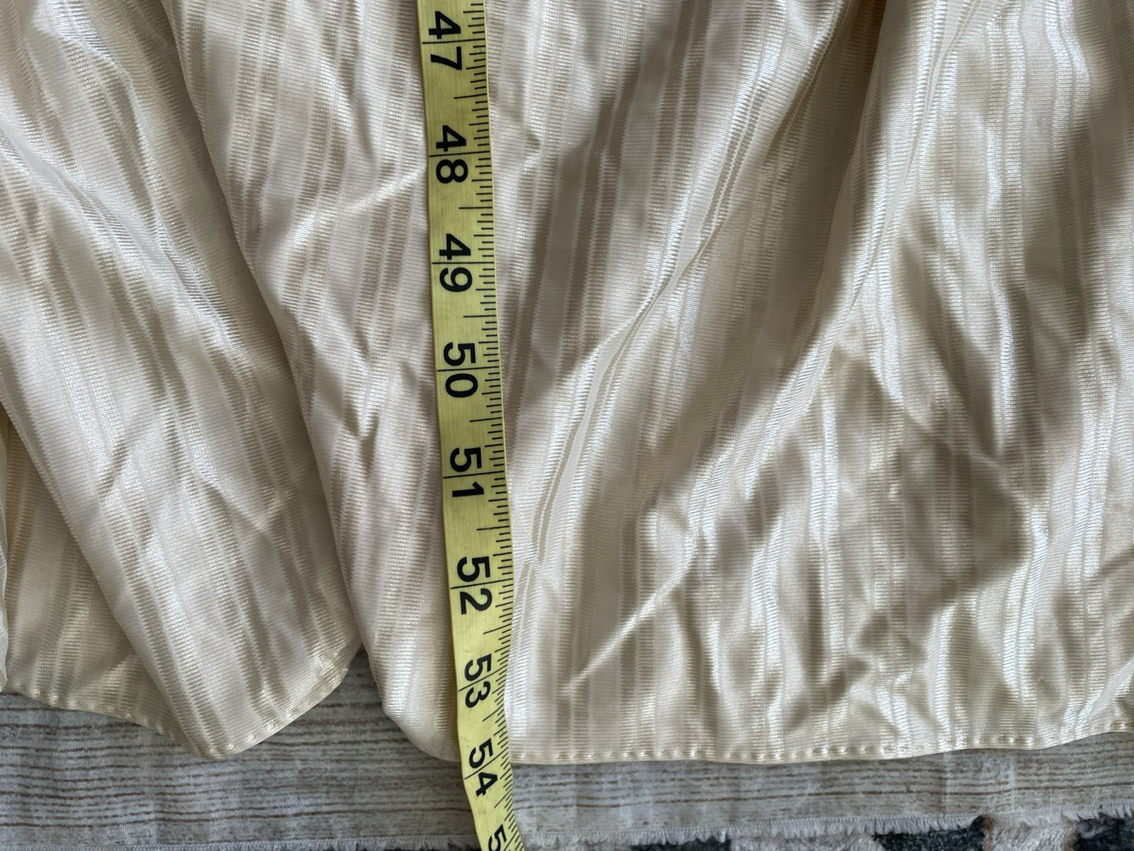 Vtg Glencraft Ilgwu Full Length Nightgown Beige Prairie Small L12