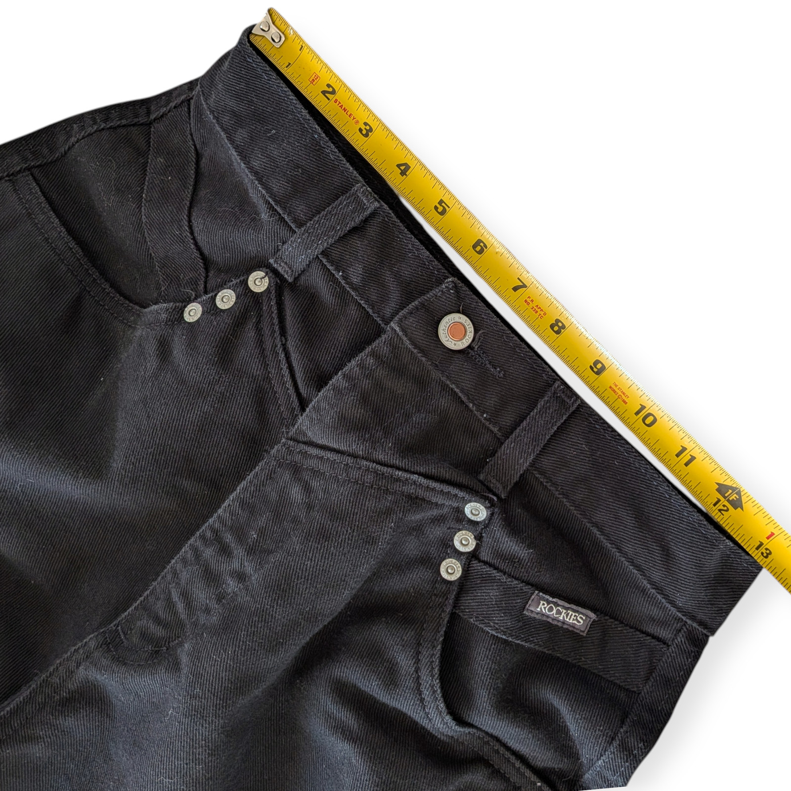 Rockies Jeans Black 11/12 M 26″ Waist 31″ Inseam EUC 90s Western Horse