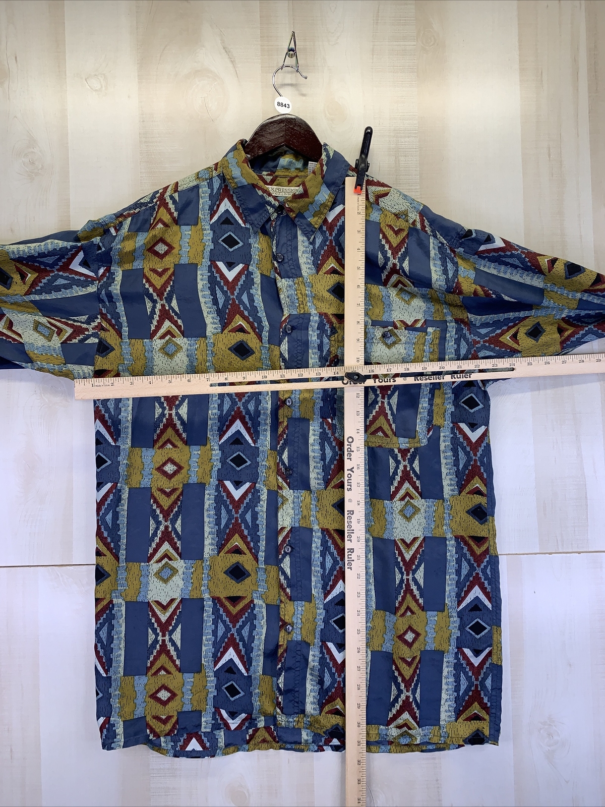 Vintage 1990s Expressions Worldwide 100% Silk Womens Button Front Shirt Dress-M-