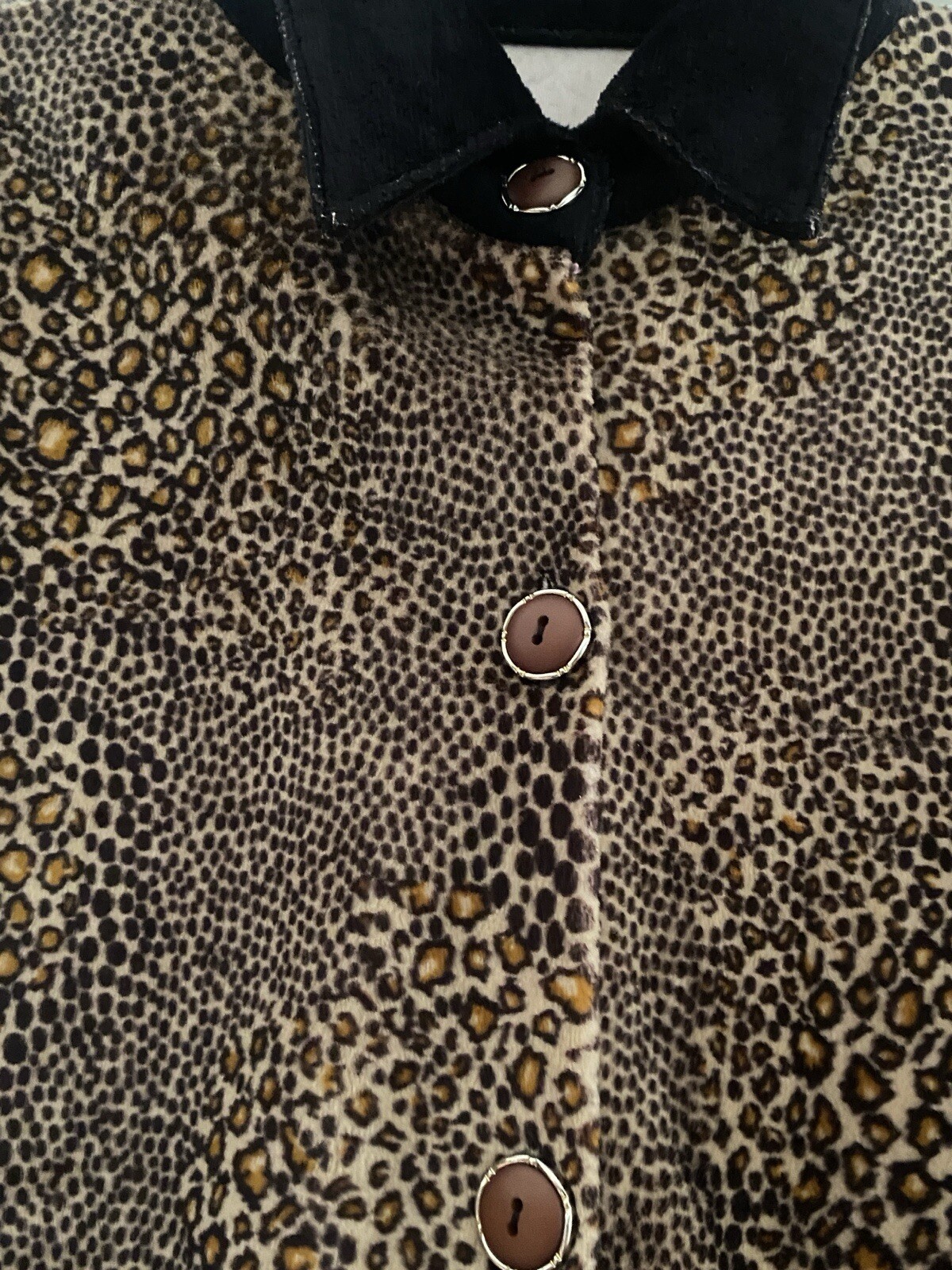 Vintage animal print swing oversized coat jacket soft L-XL perfect condition