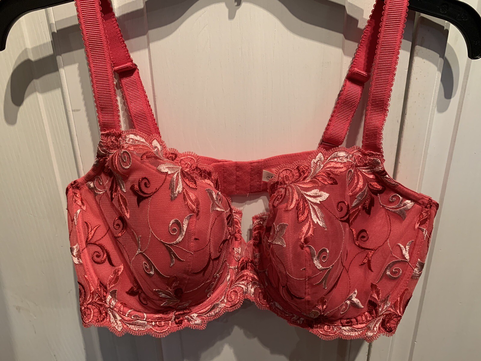 VINTAGE SOMA HONEYSUCKLE SENSUOUS LACE BALCONETTE UW BRA ~ SIZE 42D ~ FINAL