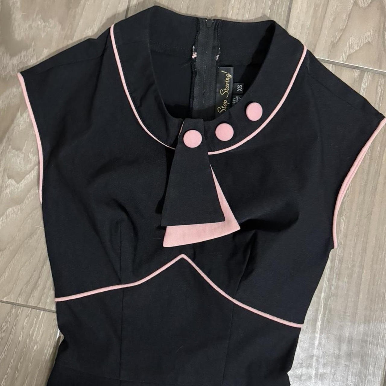 Vintage stop staring black&pink dress. As seen on Britney spears & Paris hilton