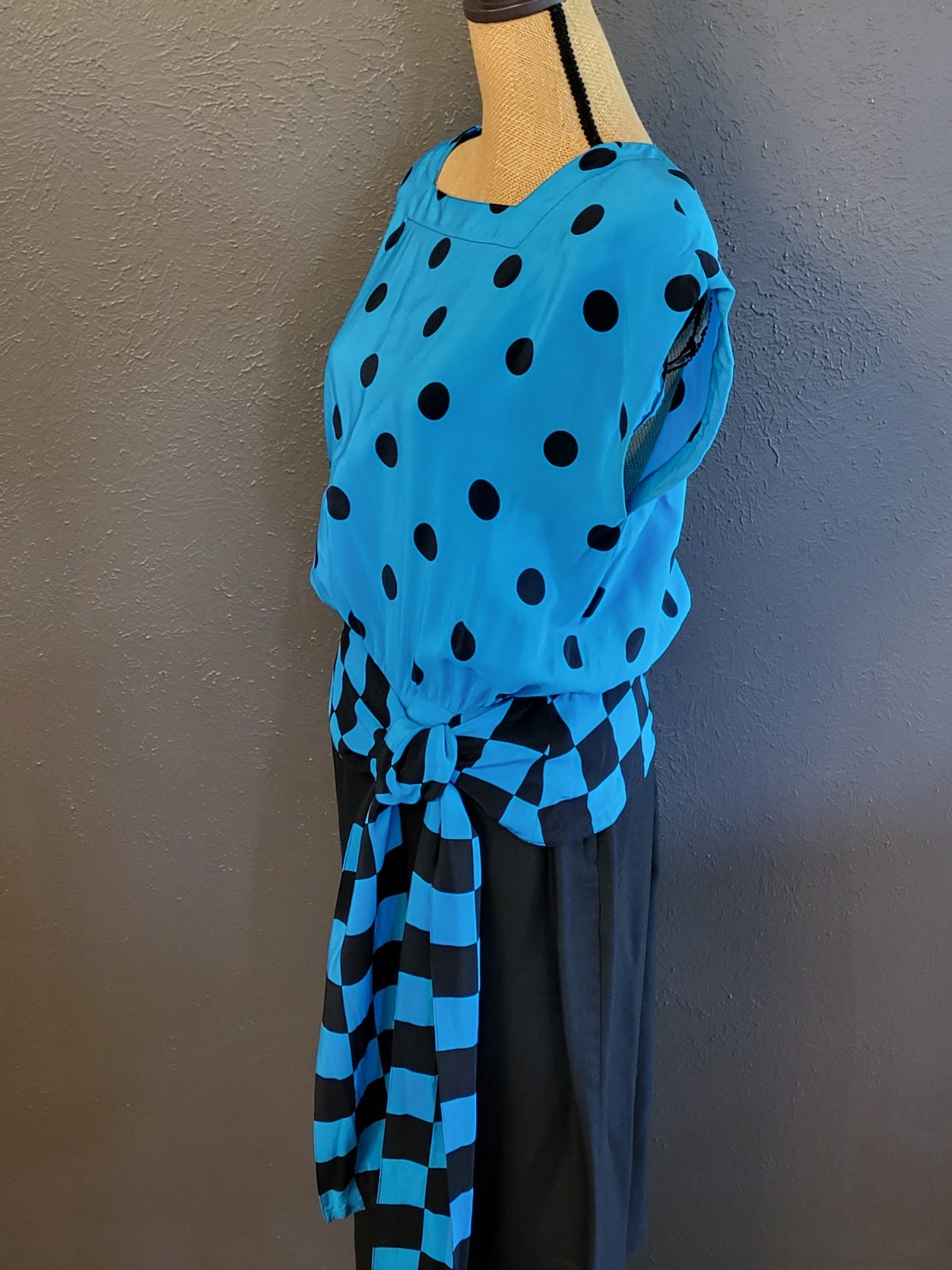 Adele Simpson Vintage 80s Silk/Linen Skirt Set Size 14