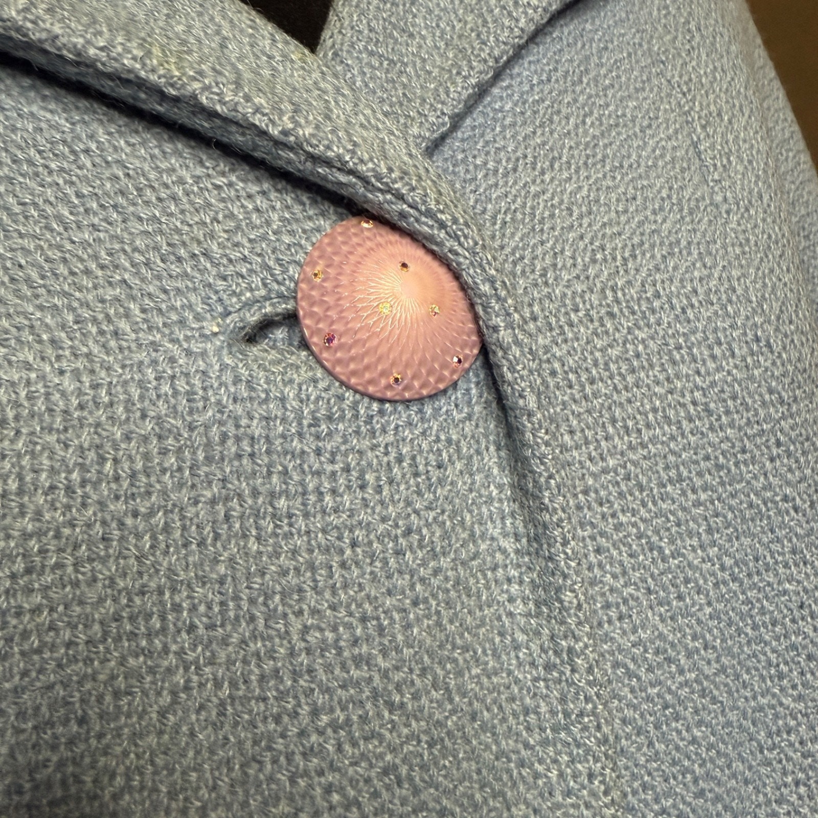 1960s Ransohoff’s San Francisco Bouclé Coat – Light Blue, Vintage Mid-Century