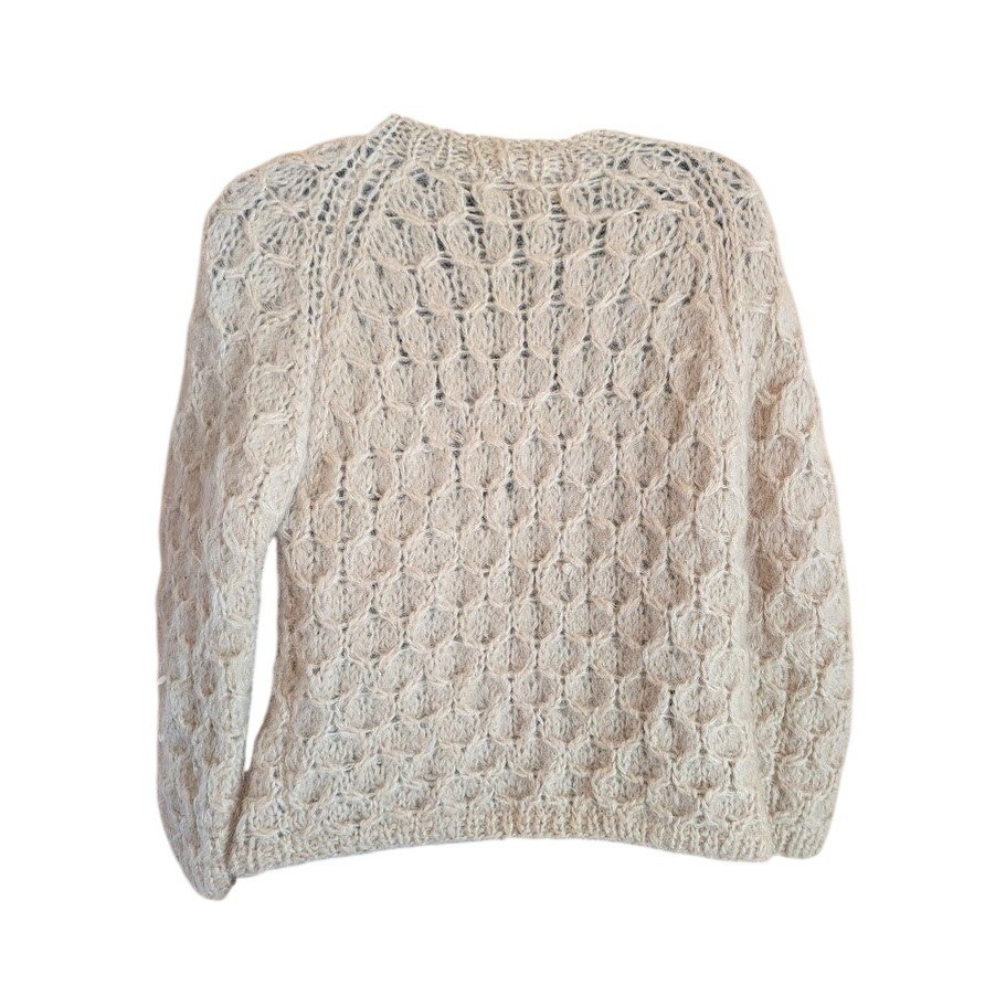 Kingsley by Lampl Cardigan Womens S Vintage Hand Knit Italy Quiet Luxury Retro