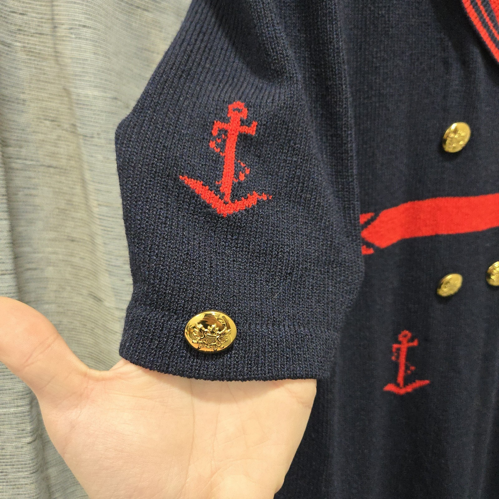 VTG Adolfo Neiman Marcus | Blue & Red Sailor/Nautical Themed Dress