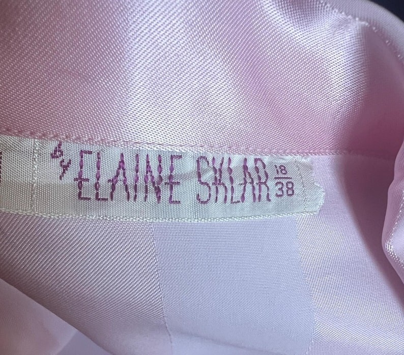 1940’s 1950’s Rare Vintage Soft Pink Striped Satin Silky Lounging PJ’s