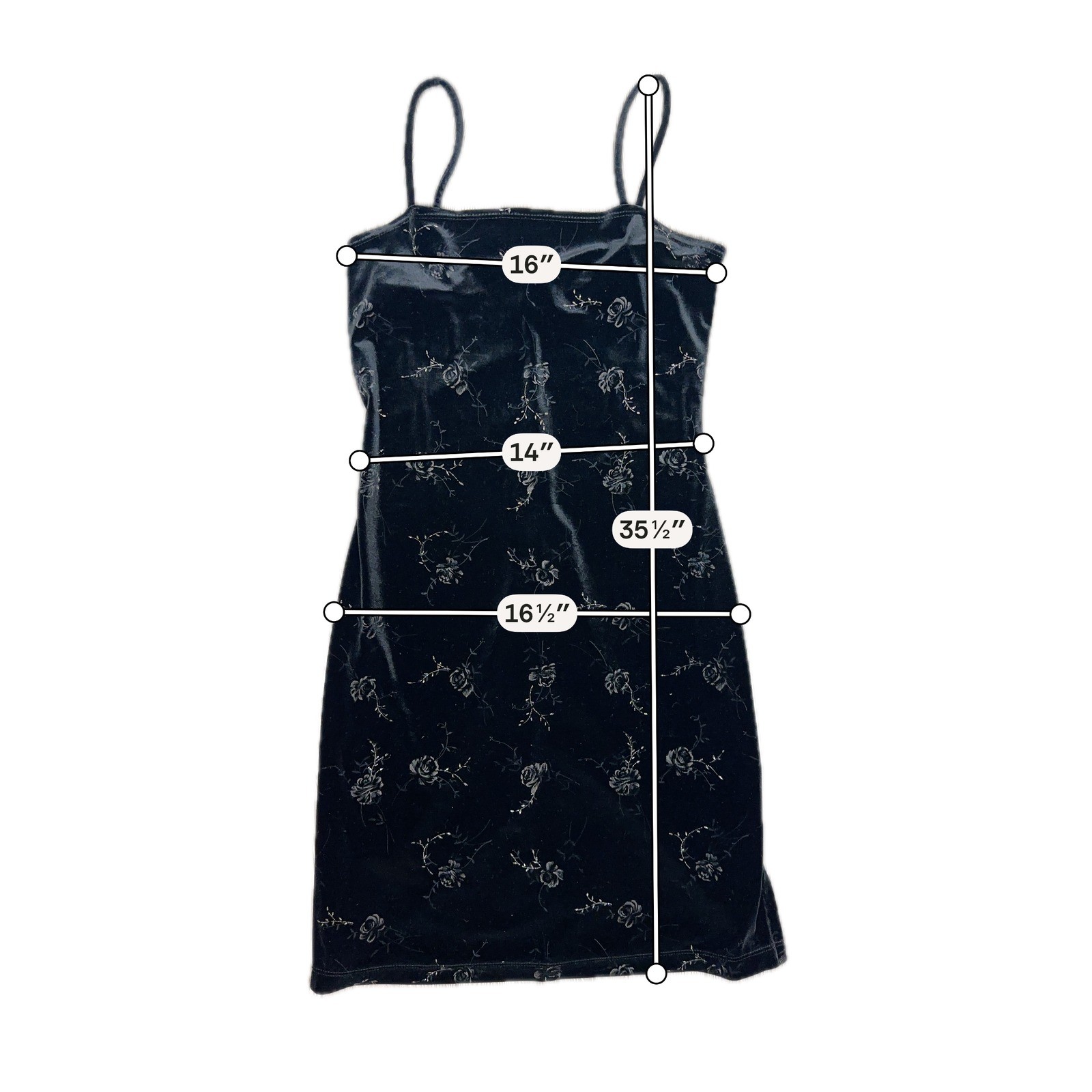 Vintage 90s Velvet Mini Dress Floral Glitter – SIZE M Whimsigoth Fairy Witchy