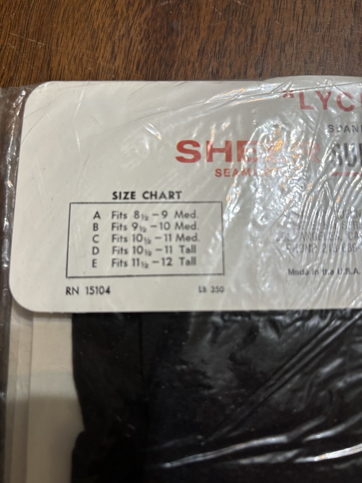 Vintage Support Stockings Queentex Black New In Sealed Pack Extra Tall Seamless