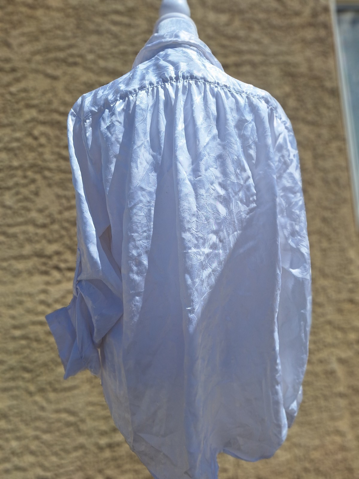 Vintage Polyester White Blouse From Mervyns