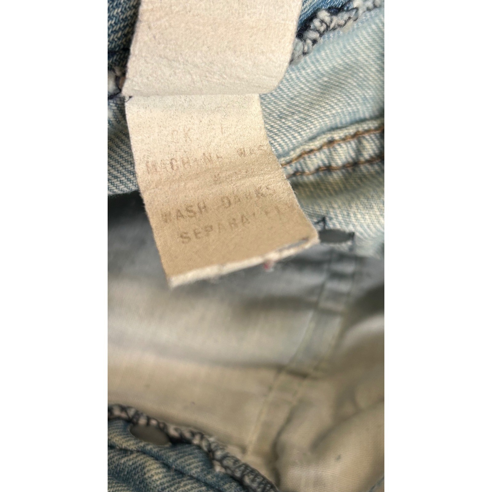 Vintage Distressed High Waist Jeans Calvin Klein Heart Patch Straight Leg 27×31