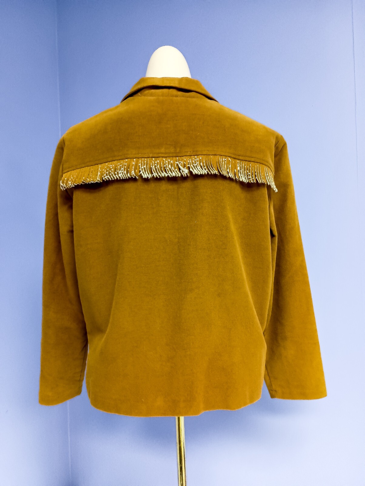Western Cowgirl Outfit 3Pc Vtg 60’s-70’s Br/Tan Fringed Pant Shirt & Jacket SM