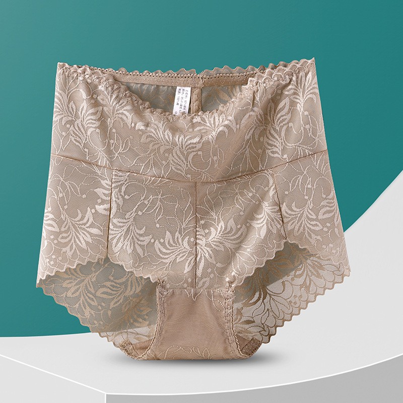 3X Women Tummy Control Panties High Waist Slimming Sexy Lace Brief Knicker L-2XL